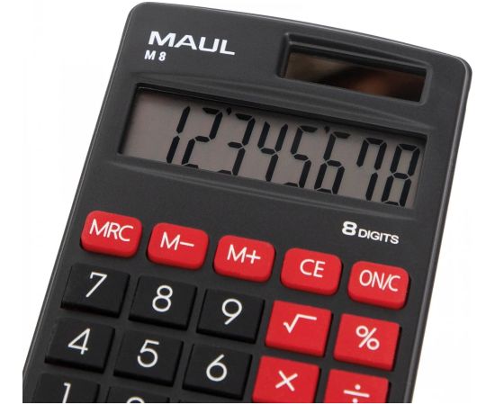 Kalkulator Maul Kalkulator Maul M 8 czarny, CZARNY Jaunumi - Birojam