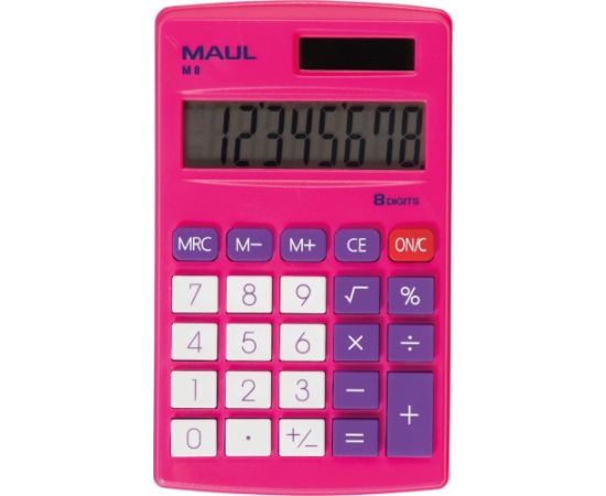 Kalkulator Maul Kalkulator M 8 różowy, RÓŻOWY Jaunumi - Birojam