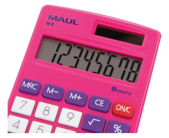 Kalkulator Maul Kalkulator M 8 różowy, RÓŻOWY Jaunumi - Birojam