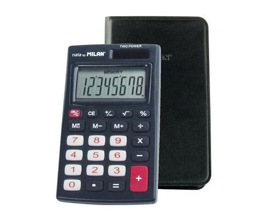 Kalkulator Milan Kalkulator 8-pozycyjny czarny Jaunumi - Birojam