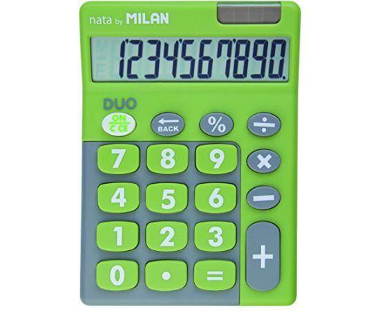 Kalkulator Milan Kalkulator 10 pozycyjny Touch Duo zielony Jaunumi - Birojam