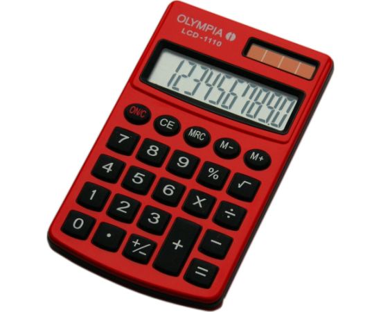 Kalkulator Olympia Olympia Taschenrechner LCD-1110 rot Jaunumi - Birojam