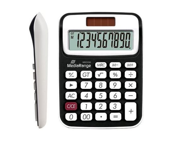 Kalkulator MediaRange Kalkulator 10-st. LC-Display Solar/Bat. sw/we Новости - Для офиса