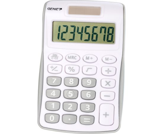 Kalkulator Genie Kalkulator 120 S 8-cyfrowy srebrno-szary Новости - Для офиса