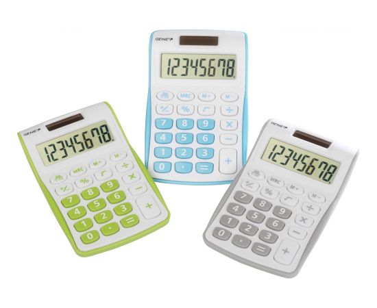 Kalkulator Genie Kalkulator 120 B 8-cyfrowy niebieski Jaunumi - Birojam