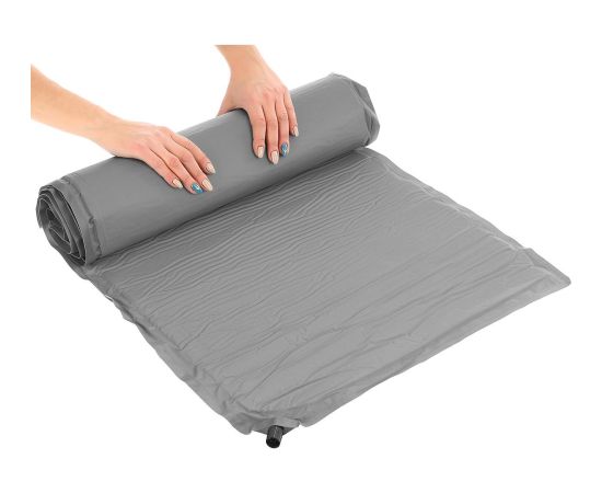 Pašpiepūšošais tūristu paklājiņš, matracis, 180x50x2,5 cm, pelēks, Redcliffs гамаки