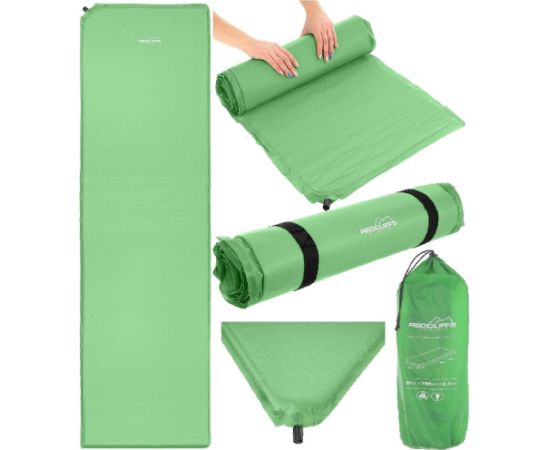 Pašpiepūšošais tūristu paklājiņš, matracis, 180x50x2,5 cm, REDCLIFFS GREEN гамаки