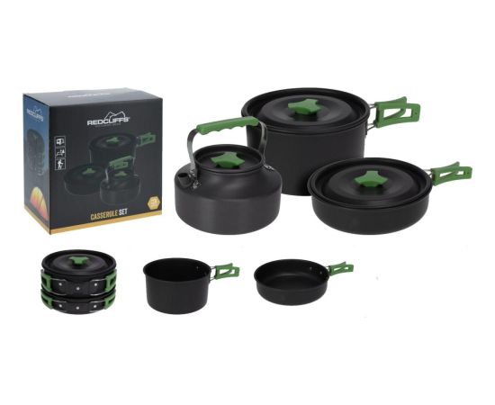 Pannas un katla komplekts MENAGE 3IN1 POT FRY TOURIST KETTLE REDCLIFFS Велосипеды