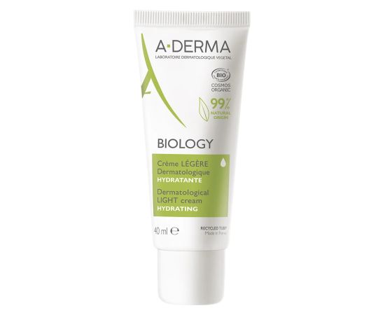 A-Derma, Biology, Light Cream, 40 ml Sejas kopšana