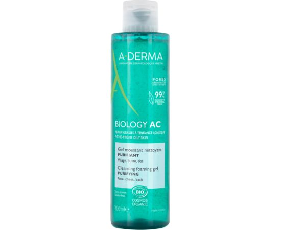 A-Derma, Biology AC, Cleansing, Micellar Water, Sensitive, 200 ml Sejas kopšana