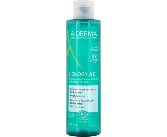 A-Derma, Biology AC, Purifying, Cleansing Gel, 200 ml Косметика для тела