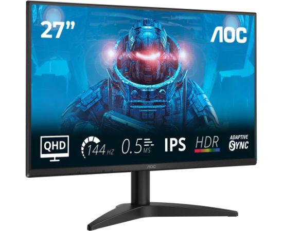 AOC Q27B36X 27 " IPS QHD 16:9 144 Hz 4 ms 2560 x 1440 pixels 300 cd/m² HDMI ports quantity 1 Black LED / LCD мониторы