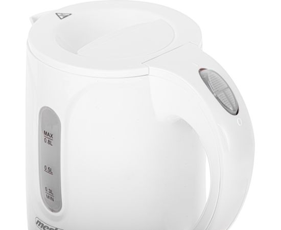 Mesko Kettle MS 1376 Electric 850 W 0.8 L Plastic 360° rotational base White Чайники (электрические)