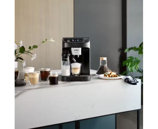 Delonghi Coffee maker ECAM320.60.B Magnifica Plus Pump pressure 15 bar Built-in milk frother Automatic 1450 W Black Kafijas aparāti