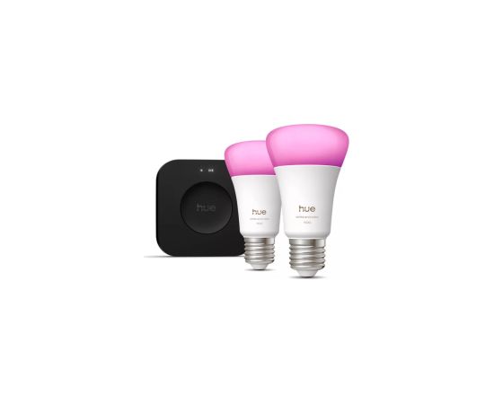 Philips Hue WCA A60 2KIT Pro EU E27 White and colored light Bluetooth and Zigbee Viedās lampas un spuldzes