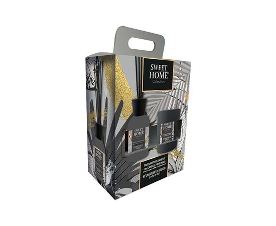 Sweet Home Collection Shades of Grey Set - Dárková sada aroma difuzéru se svíčkou Smaržas - NESAKĀRTOTS