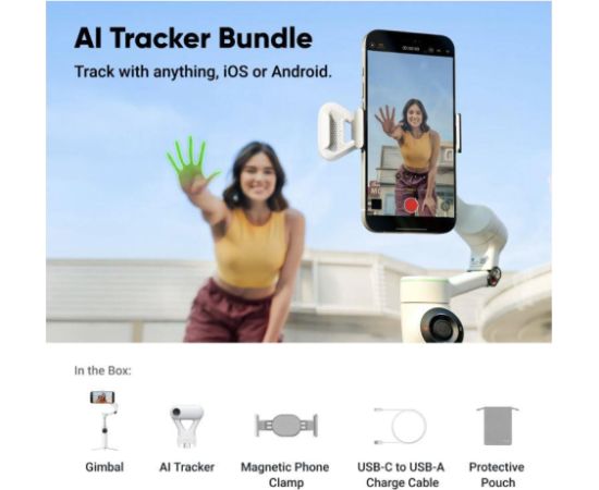 GIMBAL FLOW 2 PRO AI TRACKER/CINSABQB/TRUCKERWHITE INSTA360 Jaunumi - Viedierices