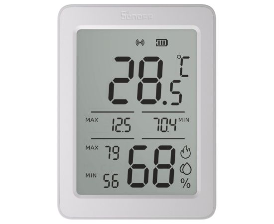 Sonoff AirGuard TH SNZB-02DR2 ZigBee LCD Temperature and Humidity Sensor Viedie Sensori