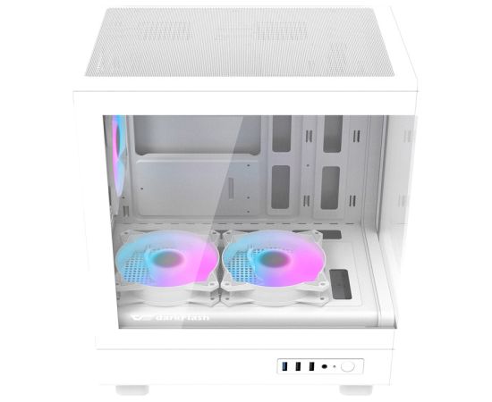 DarkFlash DB330M White Computer Case (+3 Fans) v2 Корпуса