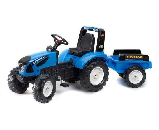 Falk FALK Traktor Landini na pedały z przyczepą Niebieski od 3 lat Jaunumi, Bērnu preces