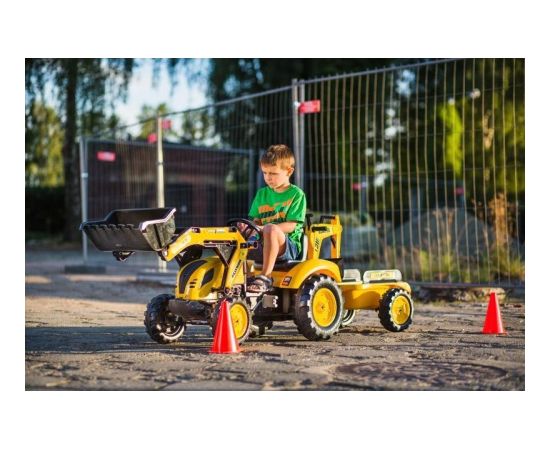 Falk Traktor na Pedały Koparka Komatsu Łyżka + Przyczepa od 2 lat Новости - Детские товары