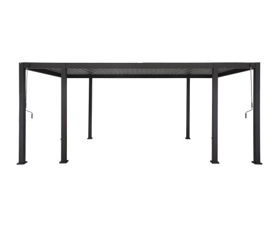 Gazebo MIRADOR-111 with louvred walls 3x6m, dark grey Тенты и аксессуары