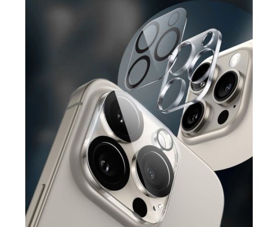 TECH-PROTECT CAM FIT+ IPHONE 17 PRO CAURSPĪDĪGS KAMERAS VĀCIŅŠ Ekrānu aizsardzība