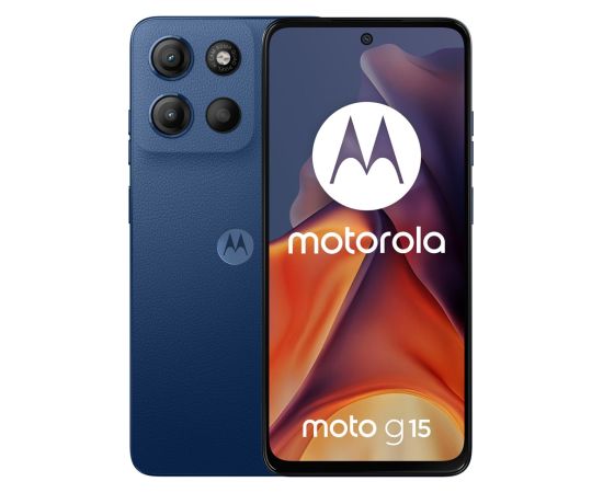 Motorola moto g15 17.1 cm (6.72") Dual SIM Android 15 4G USB Type-C 8 GB 256 GB 5200 mAh Navy Mobilie telefoni