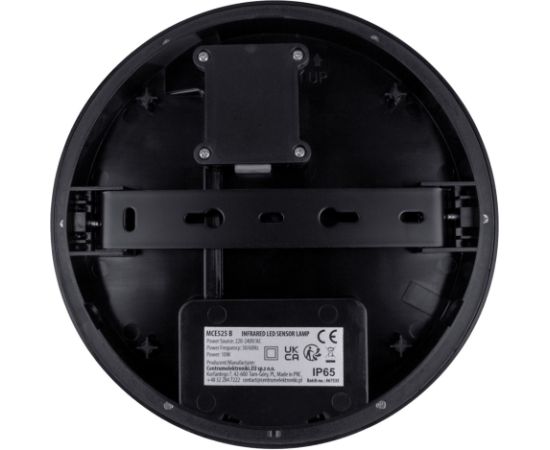 Maclean LED lamp with motion sensor, PIR sensor, black, 10W, IP65, 1000lm, neutral color, MCE525 B Modernās lampas