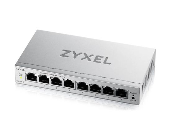 Zyxel GS1200-8V3 Managed L2 Gigabit Ethernet (10/100/1000) Desktop Grey Switch
