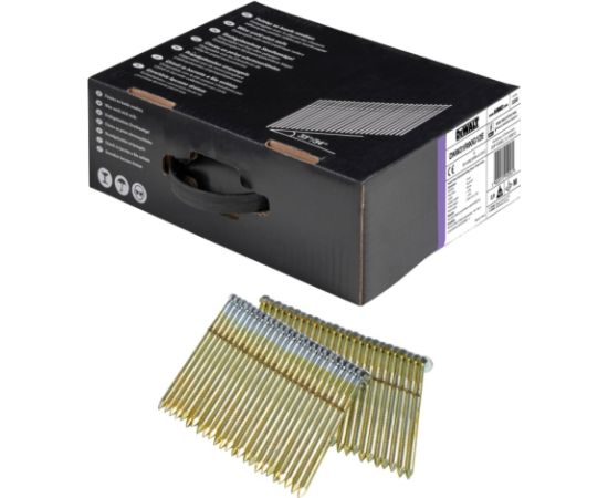 Naglas DeWalt DNW31R90G12E; 90x3,1 mm; 33°; 2200 gab. Naglas