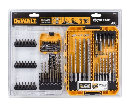 Urbju un skrūvgriežu uzgaļu komplekts DeWalt DT70760-QZ; 68 gab. Аксессуары для дрелей