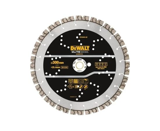 Dimanta griešanas disks DeWalt DT20463-QZ; 300x25,4x3,8 mm Dažādi diski