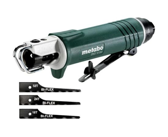 Pneimatiskais zobenzāģis cauruļu Metabo DKS 10 + zāģa asmeņi Specinstrumenti