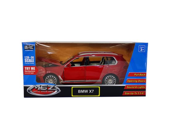 MSZ Miniatūrais modelis - BMW X7, 1:32 Jaunumi, Bērnu preces