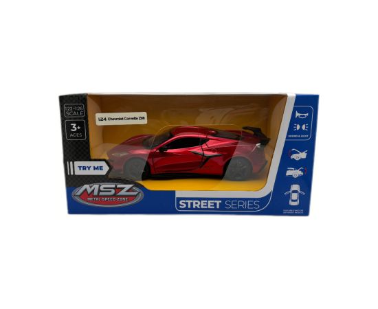 MSZ Miniatūrais modelis - Chevrolet Corvette C8 Z06 2024, mērogs 1:24 Jaunumi, Bērnu preces