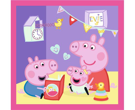 TREFL PEPPA PIG Pužļu komplekts 3in1 Peppa Puzles