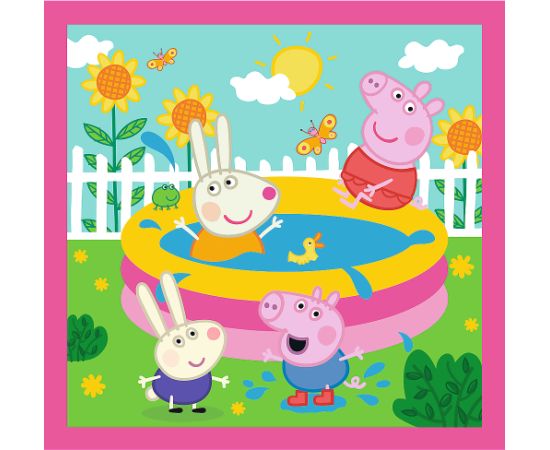 TREFL PEPPA PIG Pužļu komplekts 3in1 Peppa Puzles