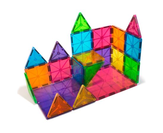MAGNA-TILES Magnētiskais konstruktors "Tīras krāsas", 32 gab. Konstruktori 
