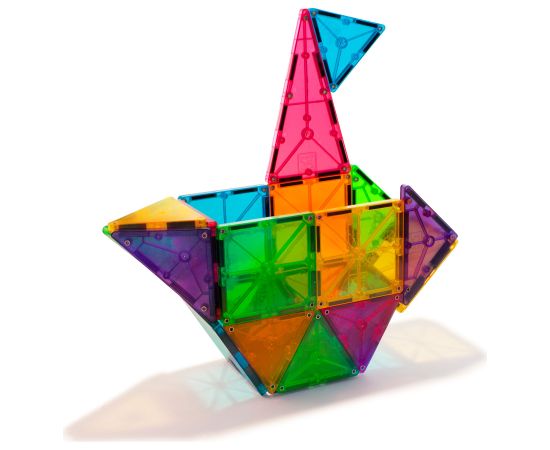 MAGNA-TILES Magnētiskais konstruktors "Tīras krāsas", 32 gab. Konstruktori 