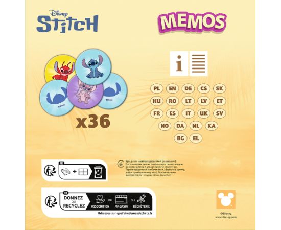 TREFL DISNEY STITCH Мемо Лило и Стич Galda spēles