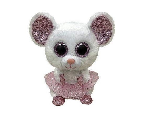 Meteor Maskotka Ty Beanie Boss Mysz biała ballerina - Nina 15 cm Мягкие игрушки