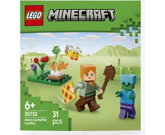 LEGO Minecraft Potyczka Alex przy ognisku (30732) Jaunumi, Bērnu preces