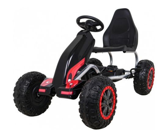 Jokomisiada Wielki Gokart na pedały do 100kg STRONG Piankowe koła czarny EDUKAMP Новости - Детские товары