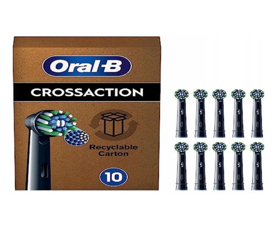 Końcówka Braun Braun Oral-B Pro CrossAction brush heads, pack of 10 (frustration-free outer packaging) Uzgaļi elektriskajām zobu birstēm