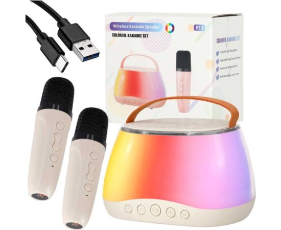 RoGer Portatīvs Bluetooth Karaoke Komplekts Mikrofoni