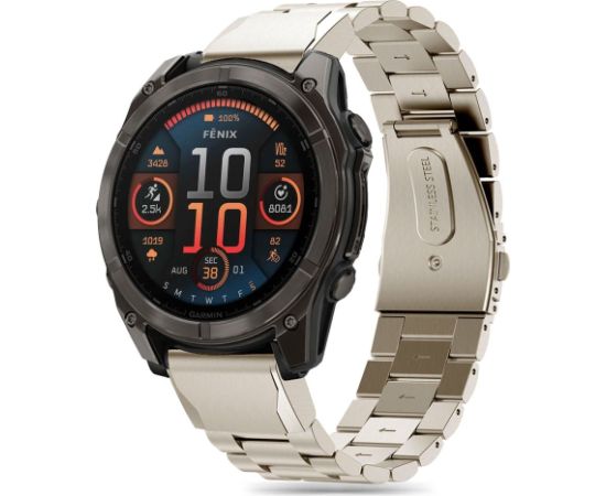 TECH-PROTECT NERŪSĒJOŠĀ TĒRAUDA GARMIN FENIX 5X | 5X PLUS | 6X | 6X PRO | 7X | 8 (51 MM) TITĀNA KRĀSĀ Smart-Watch aksesuāri