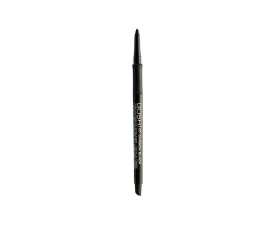 Gosh, The Ultimate With A Twist, Allergy Certified, Twist-up, Soft & Precise Line, Kajal Eye Pencil, 07, Carbon Black, 0.4 g Dekoratīvā kosmētika