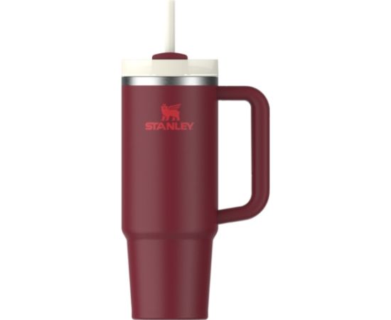 Stanley Термокружка с трубочкой The Quencher H2.O FlowState Tumbler 0,89 л, темно-красная Термо кружки