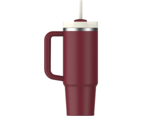Stanley Термокружка с трубочкой The Quencher H2.O FlowState Tumbler 0,89 л, темно-красная Термо кружки